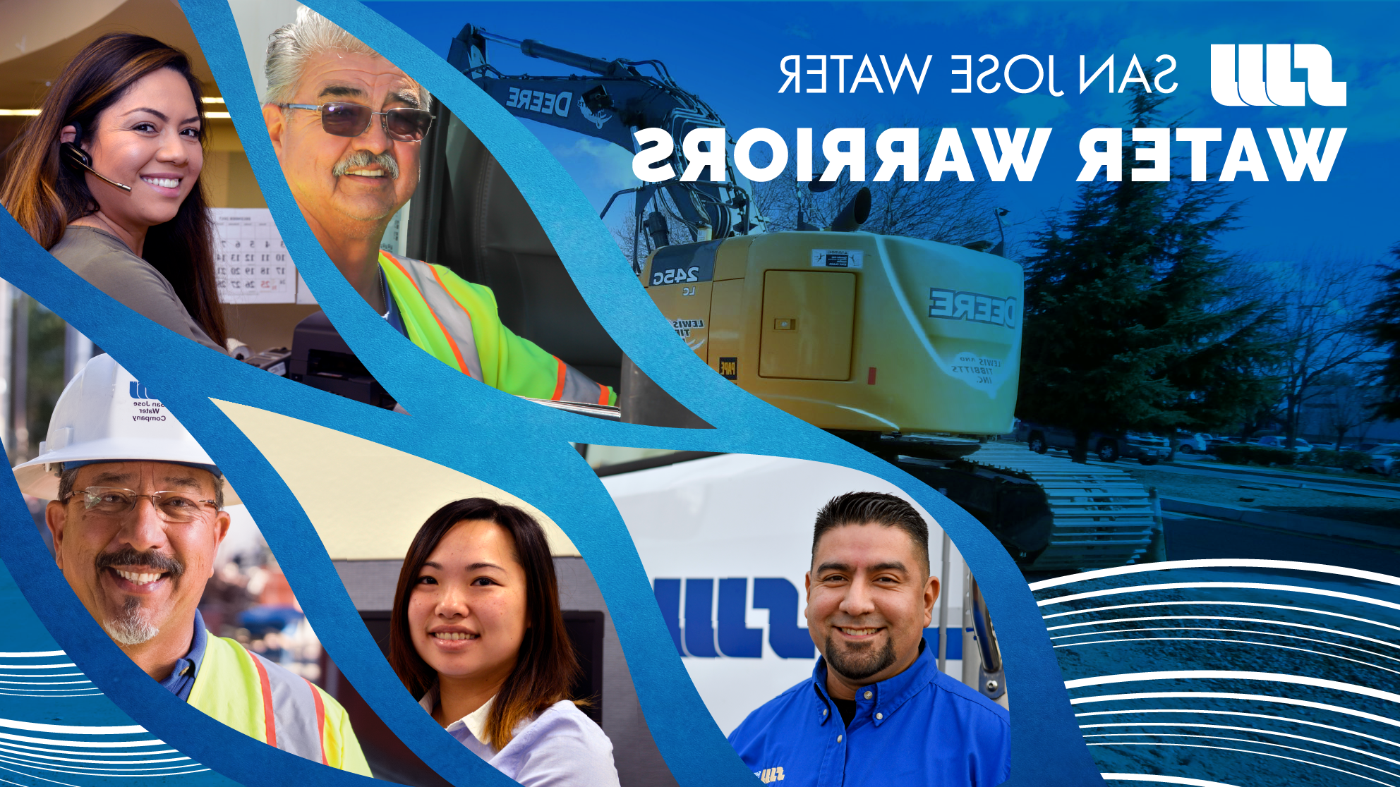 San Jose Water Water Warriors - 5 employees in a collage